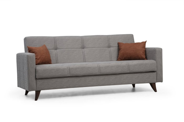 Atelier Del Sofa Polya Sofá Cama de 3 Plazas Gris Claro Atelier Del Sofa Polya Sofá Cama de 3 Plazas Gris Claro